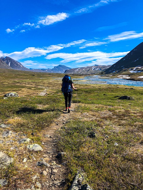 Vandring längs kungsleden i Abisko