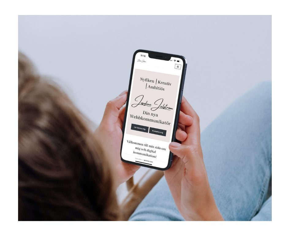 Läs om Josefine Jalström, webbkommunikatör, på mobilen
